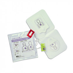 Electrodes PEDI-PADZ II pédiatriques pour défibrillateur ZOLL AED PLUS + kit de secours